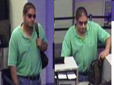 Police say this man is wanted for trying to rob a Capital One Bank.