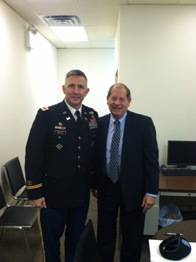 Congressman Turner and District Commander of the New York District Army Corps of Engineers Colonel John R. BouleW