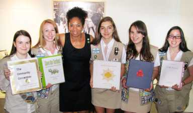 Girl Scouts glow in Queens