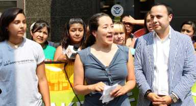 Undocumented youth apply for deferred deportation in LIC