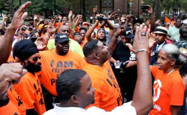 Activists march against guns