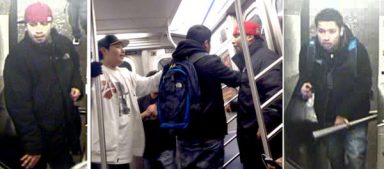 Man punched, kicked on subway by three people