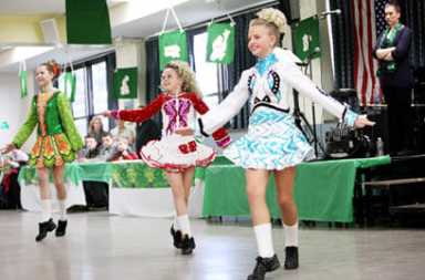 Fitzpatrick Academy of Irish Dance paints Whitestone green