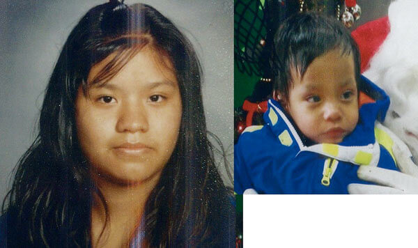 Missing teen mom and son last seen in Woodside