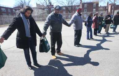 Pomonok Houses residents rally for U.S. gun regulation reform