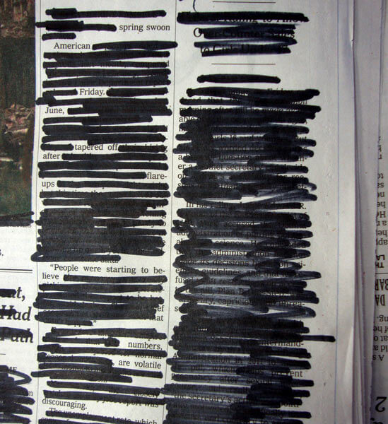 Library program uses newspapers to create lyrical versions of poetry