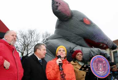 Meat workers protest lock-out at Trade Fair in E. Elmhurst