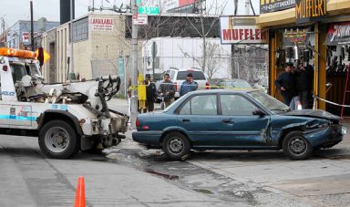 Man killed after car hits Willets Pt. shop