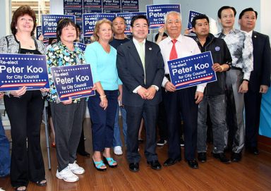 Koo’s campaign HQ  opens in Flushing
