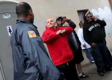 Hundreds wait on line in LIC for elevator repair jobs