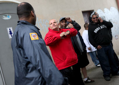 Hundreds wait on line in LIC for elevator repair jobs