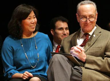 Meng joins Schumer on immigration bill