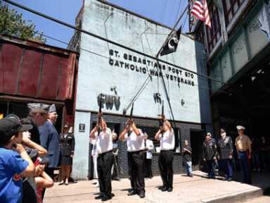 Woodside celebrates its soldiers