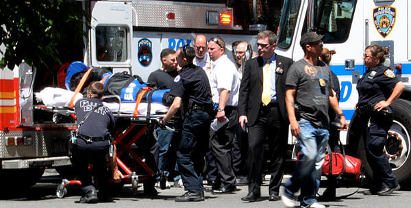 Cops keep man from suicide jump