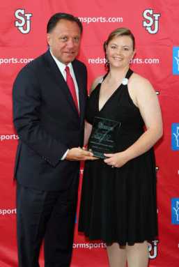 SJU softball star honored by school