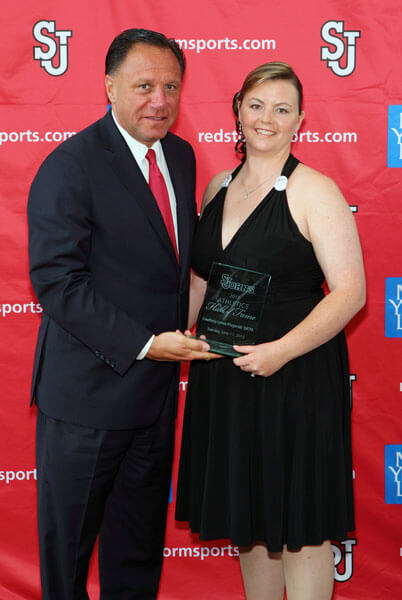 SJU softball star honored by school