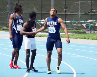 Bowne’s Gooden wins first gold in 100 meters