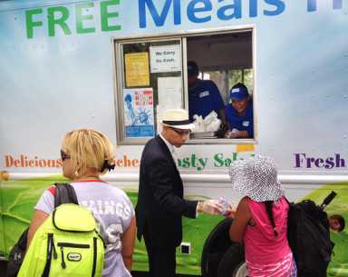 Free lunches available for pupils at boro sites