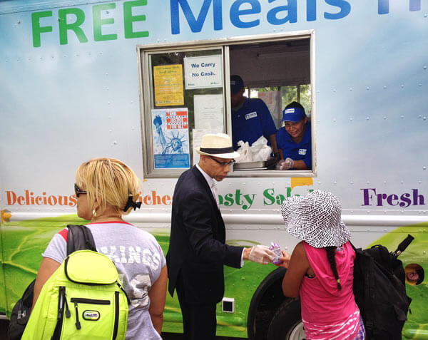 Free lunches available for pupils at boro sites