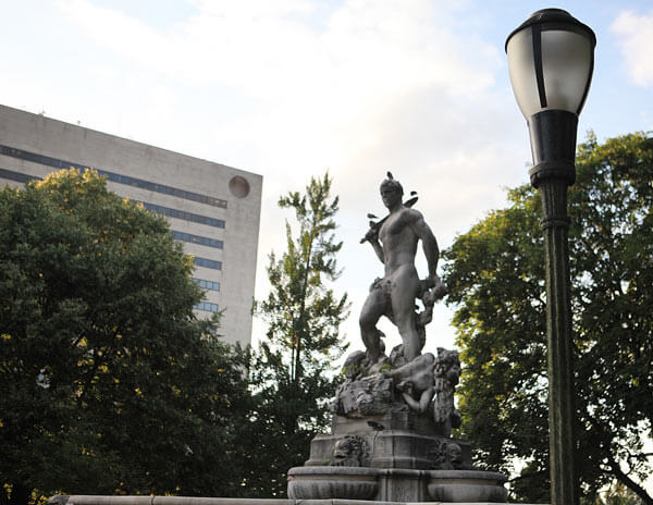 Public paid to repair statue of Civic Virtue