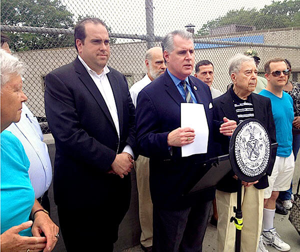 Gennaro blasts safety act at crime camera unveiling