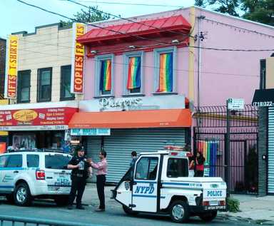 Protesters rally outside Richmond Hill bar