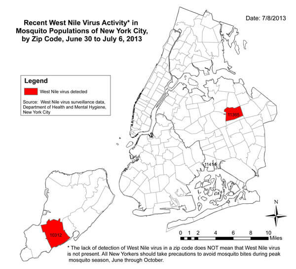 City pinpoints West Nile in Pomonok Houses