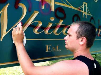 Whitestone grapples with graffiti vandals