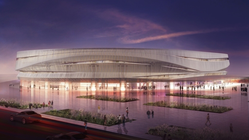 1_The New Nassau Coliseum Rendering_View looking North_credit SHoP Architects 1