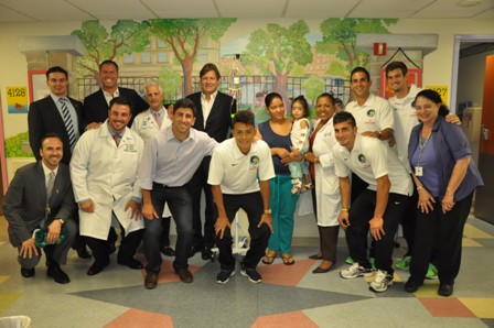 group shot on peds unit