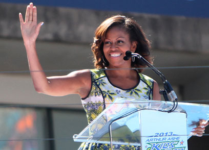 US Open: First lady, stars shine at Kids’ Day