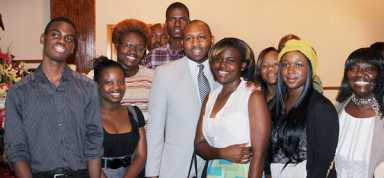 Richards emphasizes big bucks in district address
