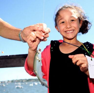Kids snap up fish during Bayside derby