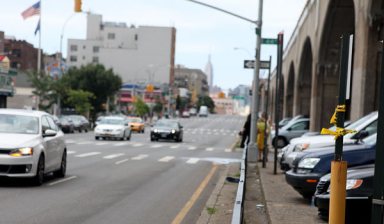 Man crossing Queens Boulevard dies in motorcycle accident