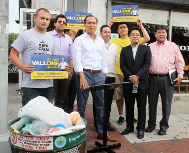 Vallone pledges cleaner boro streets
