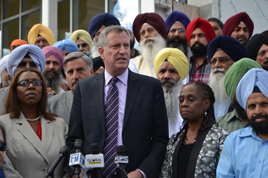 The local community responded to an alleged hate crime against a Sikh American professor