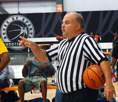 Lewis’ Eisenberg switches  from hoops coach to referee