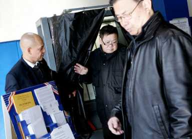 Lever-style machines to return for primary vote