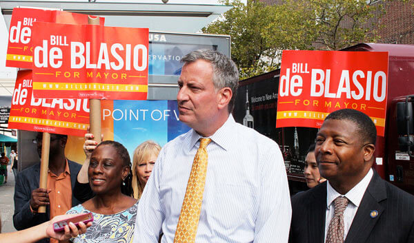 De Blasio pulls off sizable primary victory for mayor