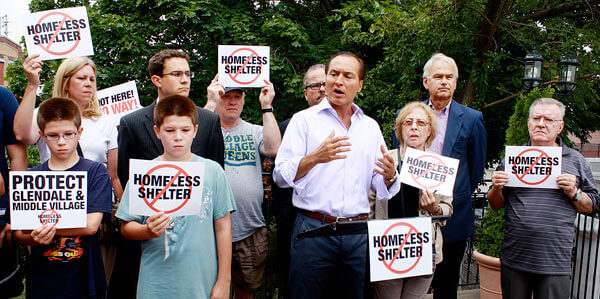 Vallone rallies against proposed shelter