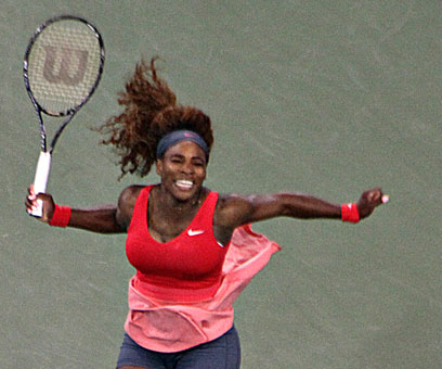 Scene from the US Open: Women’s Single Final