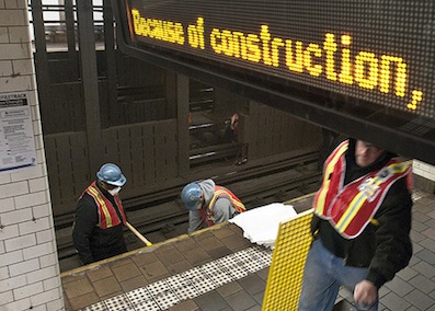 Check out these service changes before taking the subway this weekend.