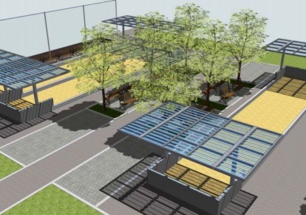 Bocci courts rendering