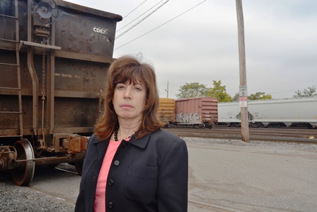 Mary Parisen, chair of CURES, wants to stop One World Recycling from expanding garbage processing and improve environmental impacts from trains.