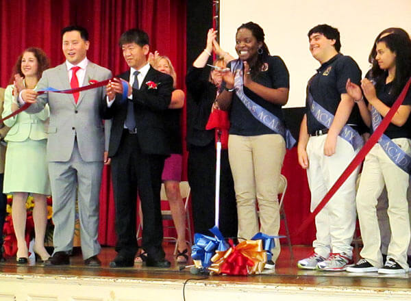 Officials celebrate Veritas Academy opening
