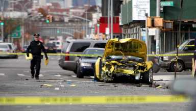 Two men killed after car jumps curb in Elmhurst: NYPD