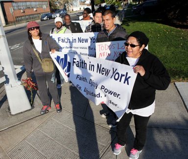 Sandy victims march on City Hall over aid
