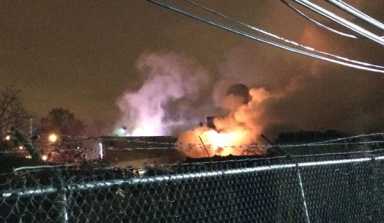 Bravest battle two-alarm blaze at Whitestone auto body shop