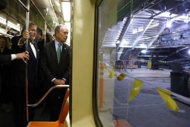 Bloomberg takes inaugural ride on 7 train extension to West Side