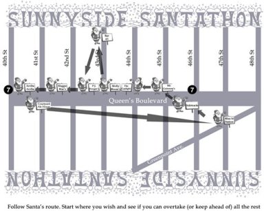 new Sunnyside Santathon Map